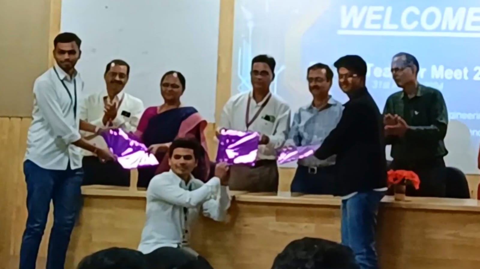 Felicitated by the ECT Department for Multiple Recognitions (GDSC Lead, ISRO Fellowship, and SIH’23 Winner)