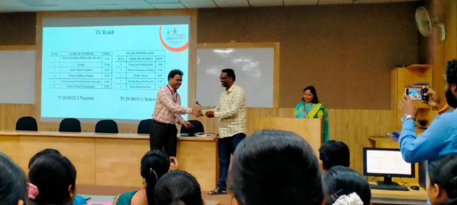 Awarded as the 5th Semester Topper; Parents Were Felicitated by the ECT Department, MGM University